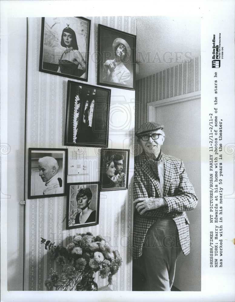 1987 Press Photo Harry Edwards theater new york - Historic Images