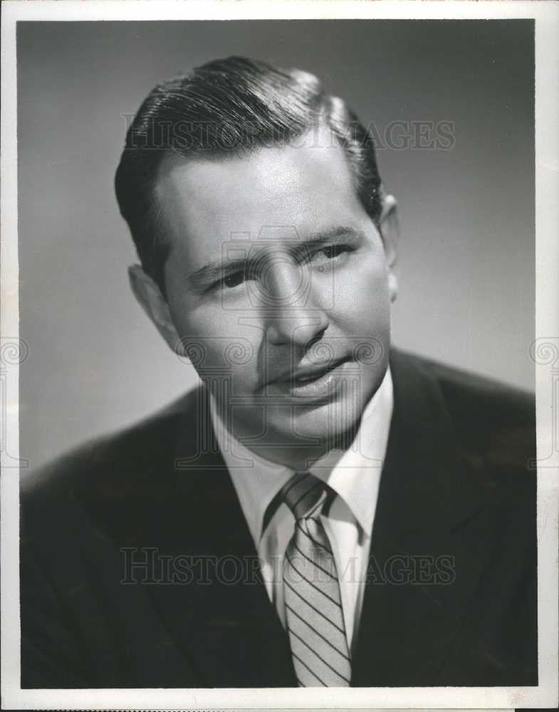 1959 Press Photo Edwards News anchor - Historic Images
