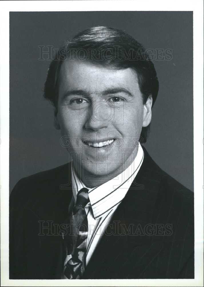 1995 Press Photo Chris Edwards Meteorologist WJBK-TV2 - Historic Images