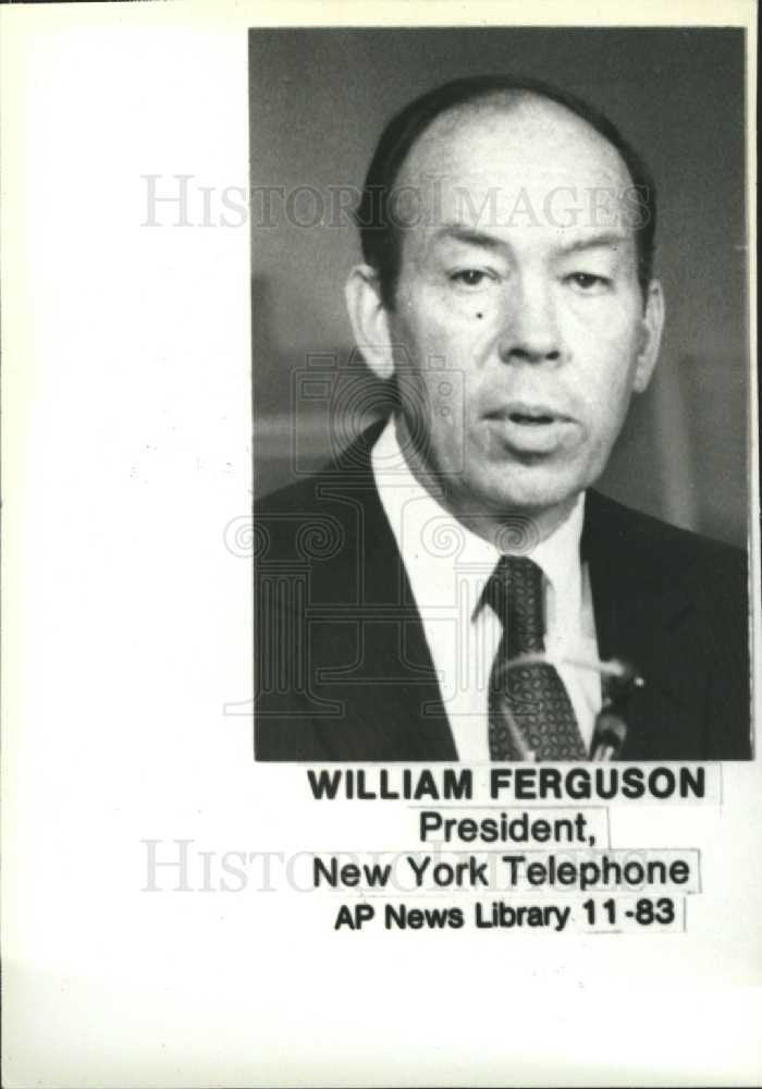 1983 Press Photo William Ferguson - Historic Images