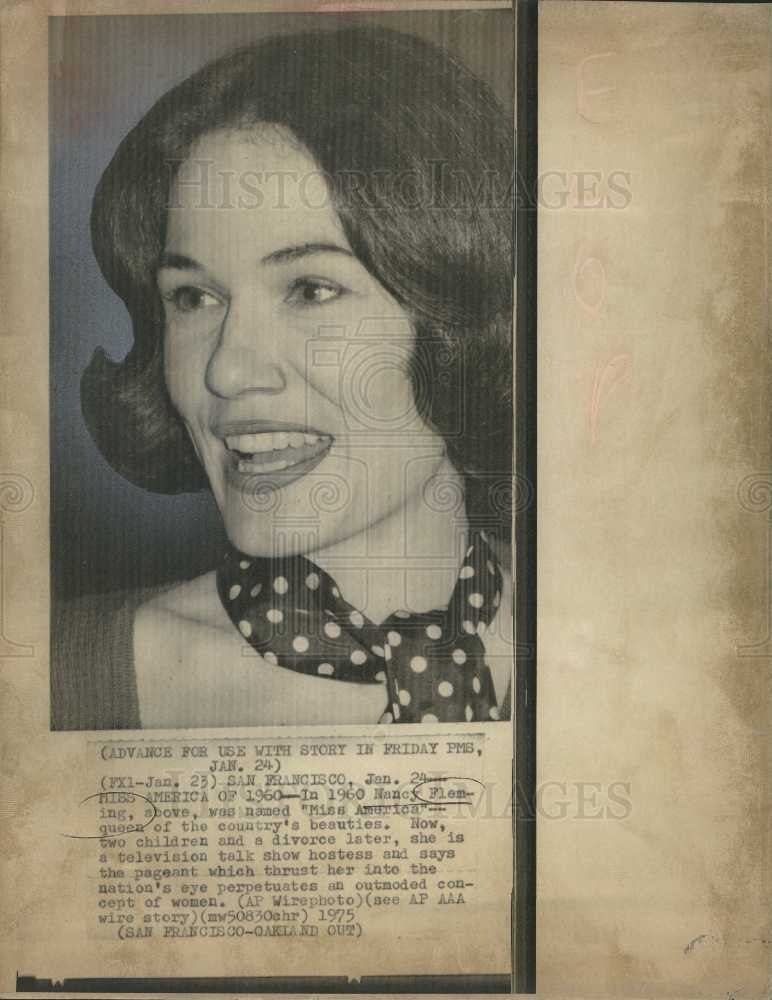 1975 Press Photo Nancy Fleming Miss America 1960 - Historic Images