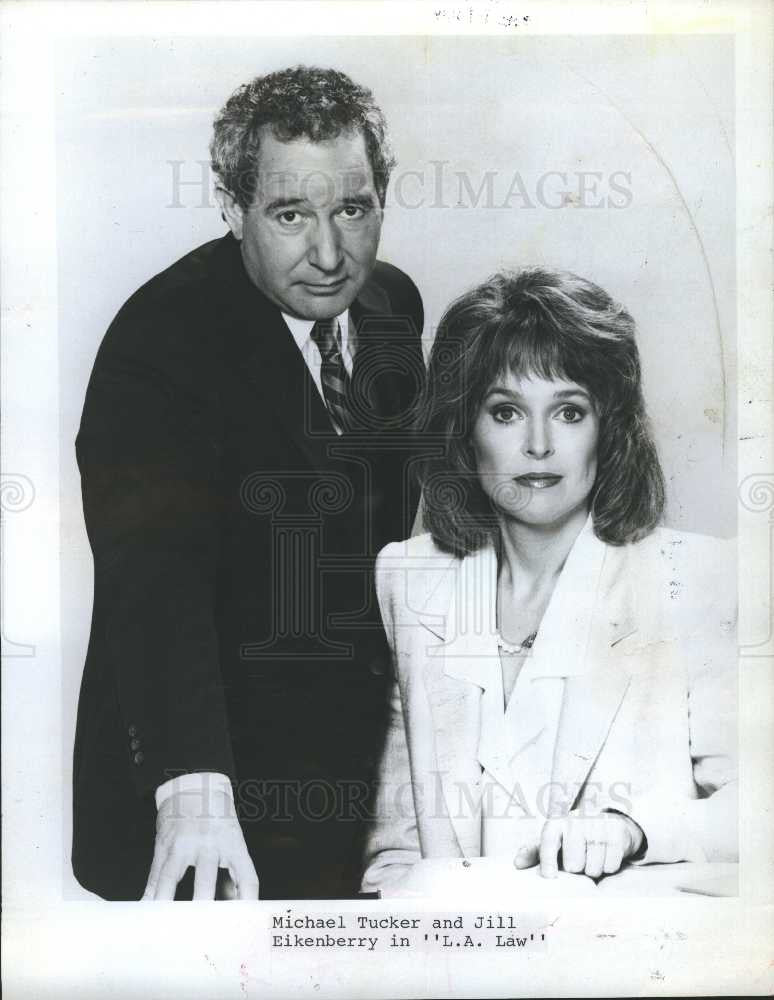 1987 Press Photo Michael Tucker Jill Eikenberry, LA Law - Historic Images