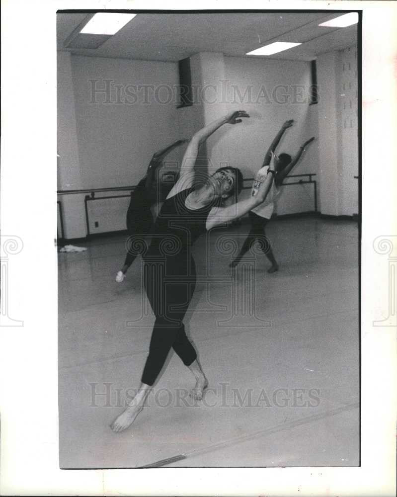1991 Press Photo Laurie Eisenhower rehearses Oakland - Historic Images