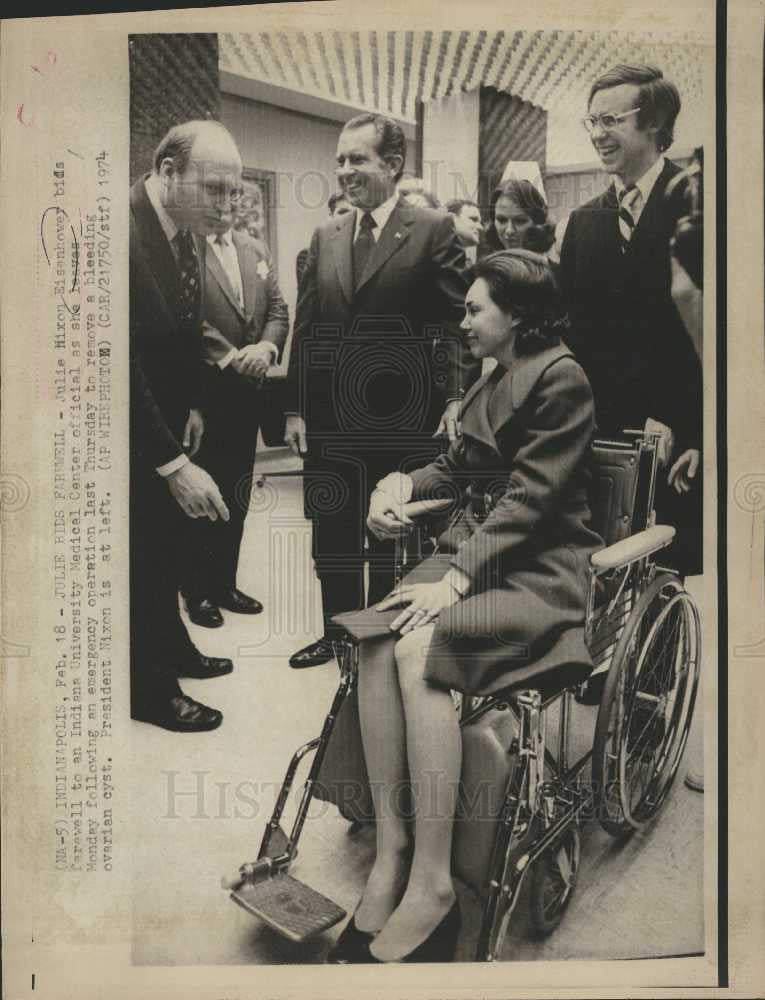1974 Press Photo Indianapolis Julie Nixon operation - Historic Images