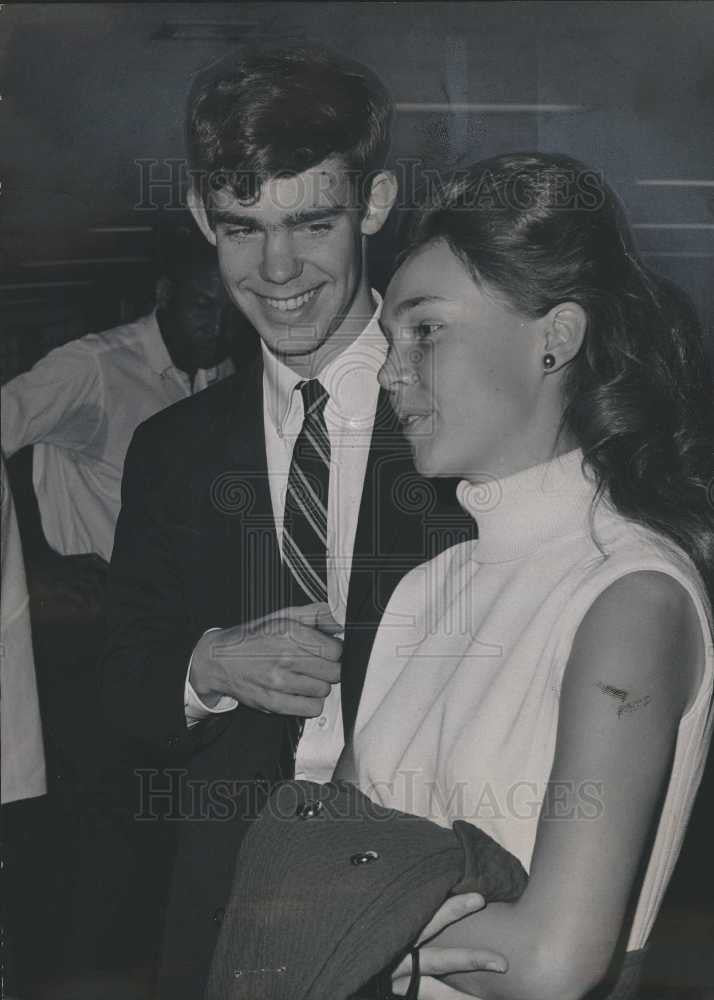 1968 Press Photo David Eisenhower Julie Nixon - Historic Images