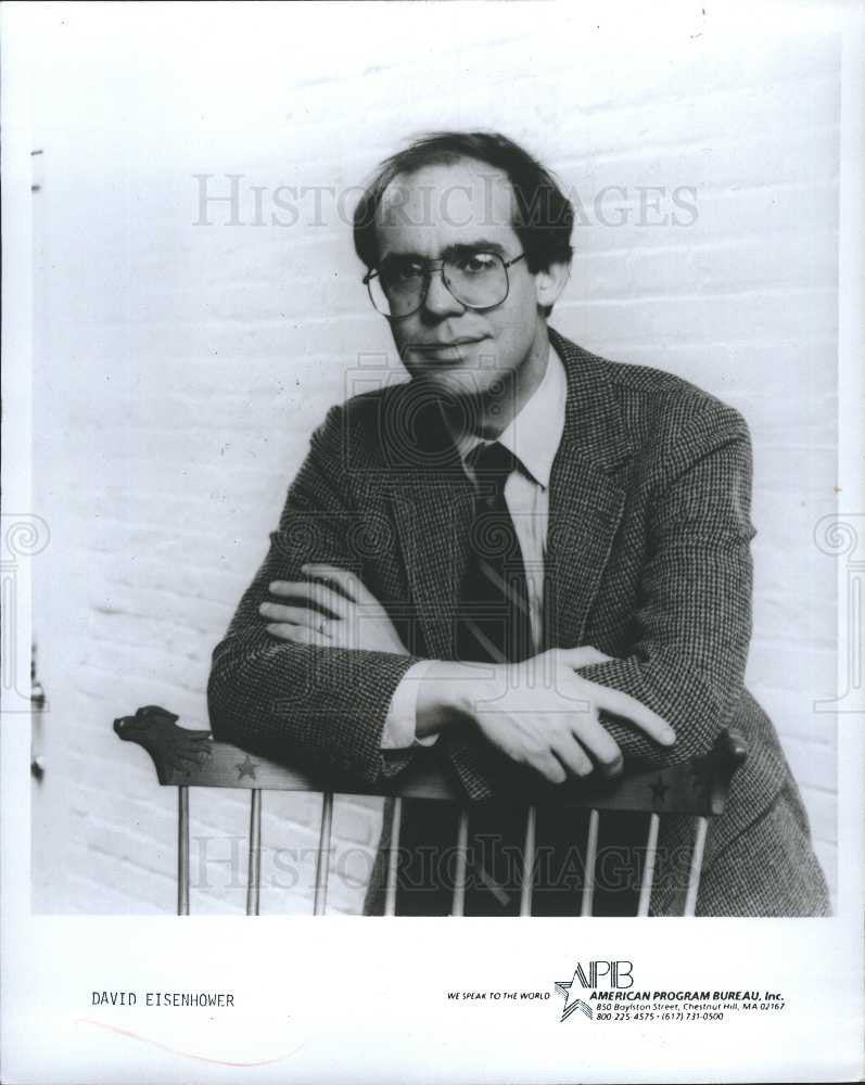 1990 Press Photo David Eisenhower American author - Historic Images