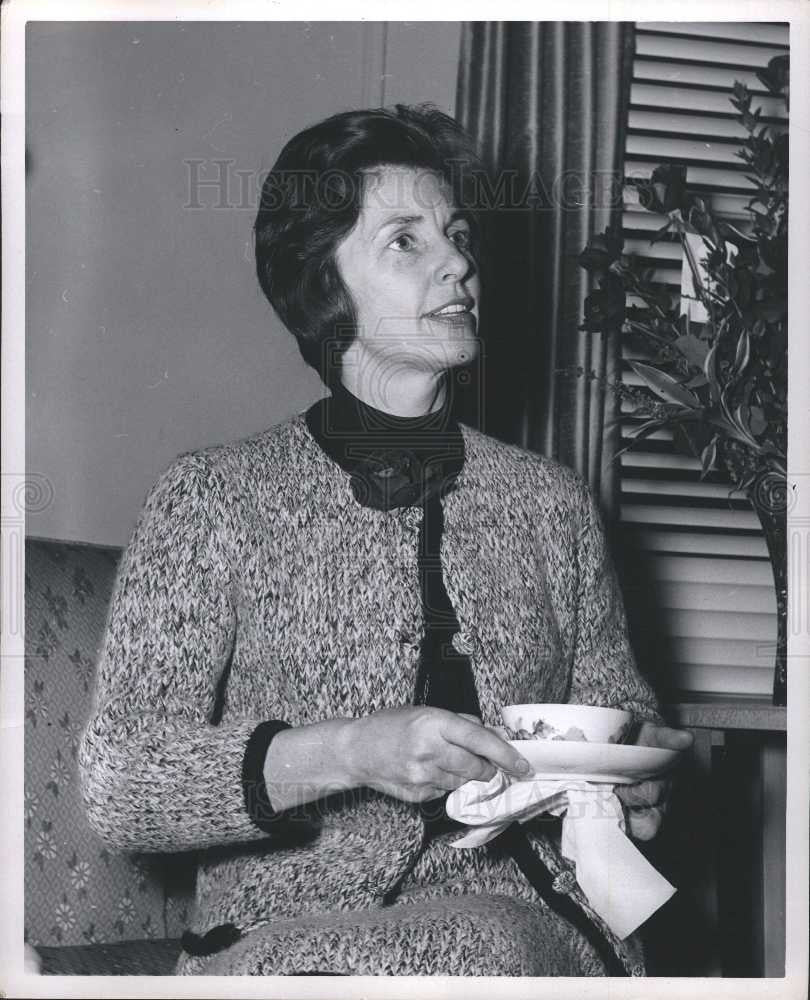 1963 Press Photo Mrs Sixten Ehrling Gunnel Lindgren - Historic Images