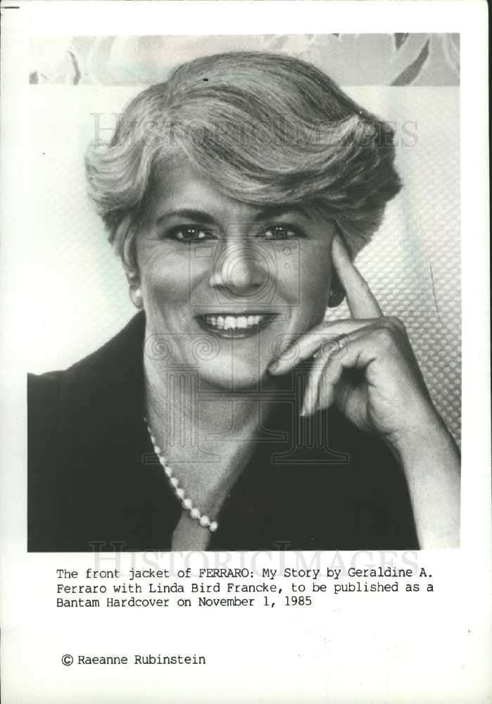 1986 Press Photo Geraldine A. Ferraro, politician, elec - Historic Images