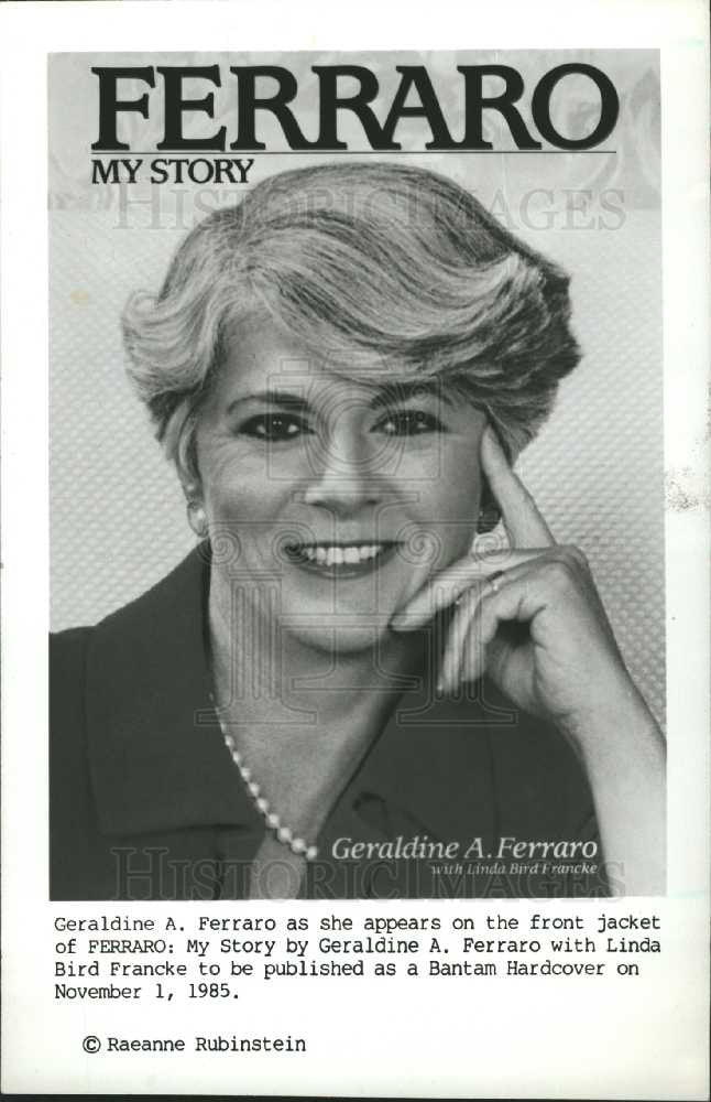 1988 Press Photo Geraldine A. Ferraro - Historic Images