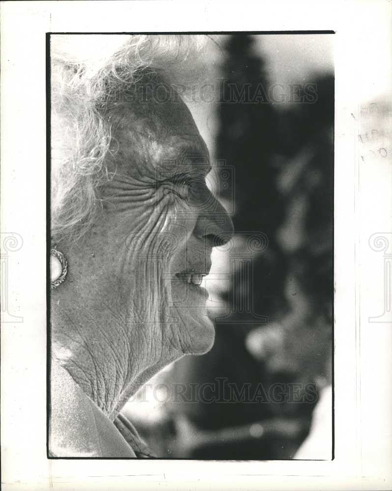 1989 Press Photo First Lady Barbara Bush - Historic Images