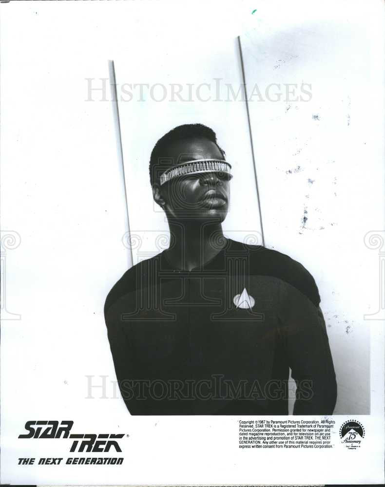 1987 Press Photo LeVar Burton American actor - Historic Images