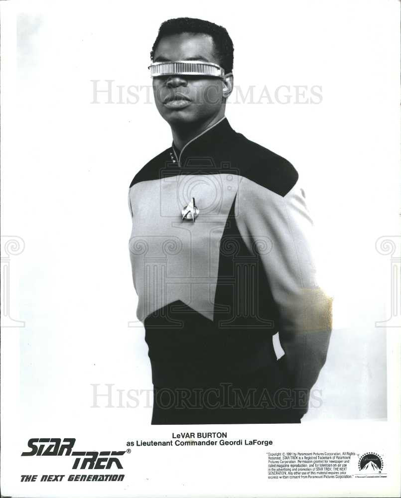 1992 Press Photo LeVar Burton American actor director - Historic Images