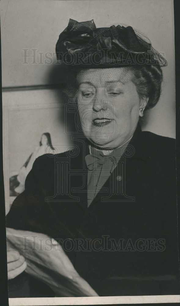 1945 Press Photo Clara Van Auken DNC social work - Historic Images