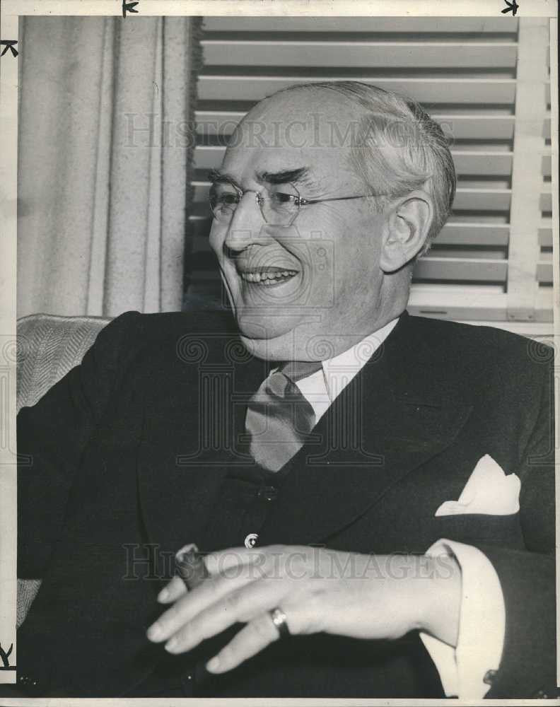 1945 Press Photo Arthur H. Vandenberg Senator Michigan - Historic Images