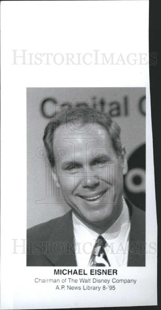 1995 Press Photo Michael Eisner Chairman Walt Disney Co - Historic Images