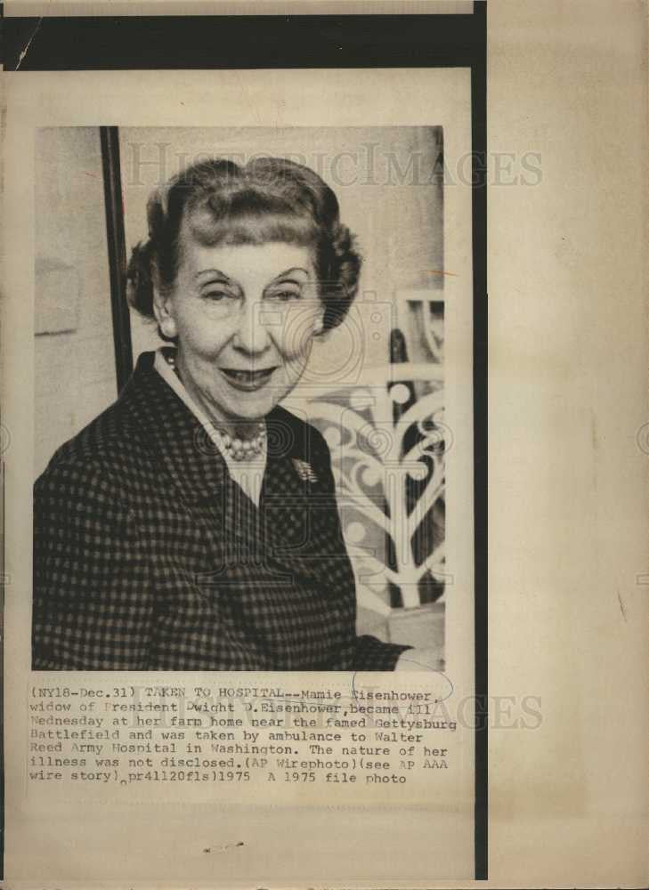 1975 Press Photo Mamie Doud Eisenhower First Lady Ike Historic Images 1975-press-photo-mamie-doud-eisenhower-first-lady-ike-historic-images