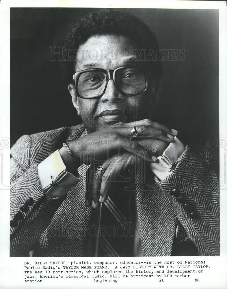 1985 Press Photo Billy Taylor  American jazz pianist - Historic Images