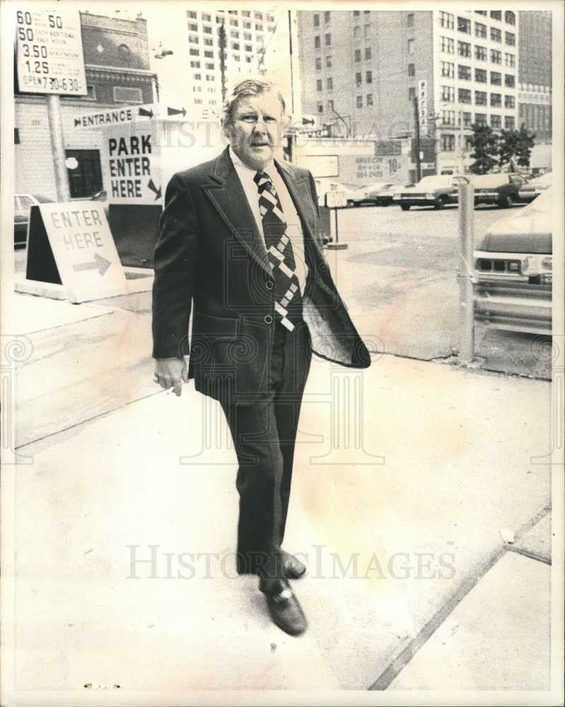 1975 Press Photo teamster Richard Fitzsimmons court - Historic Images