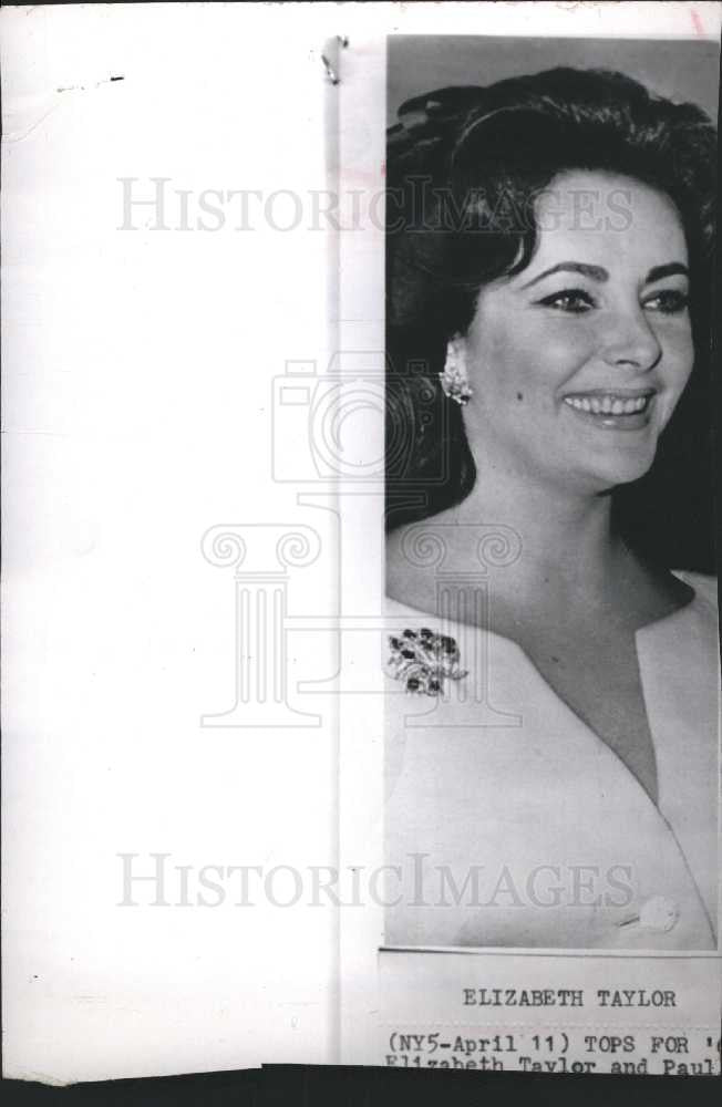 1967 Press Photo Elizabeth Taylor, Actress - Historic Images
