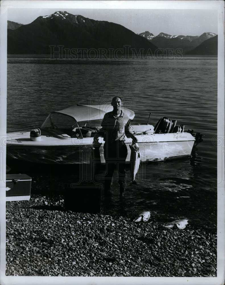 Press Photo Fishing sport recreation angling fish - Historic Images