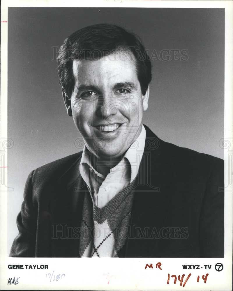 1986 Press Photo Gene Taylor - WXYZ-TV. - Historic Images