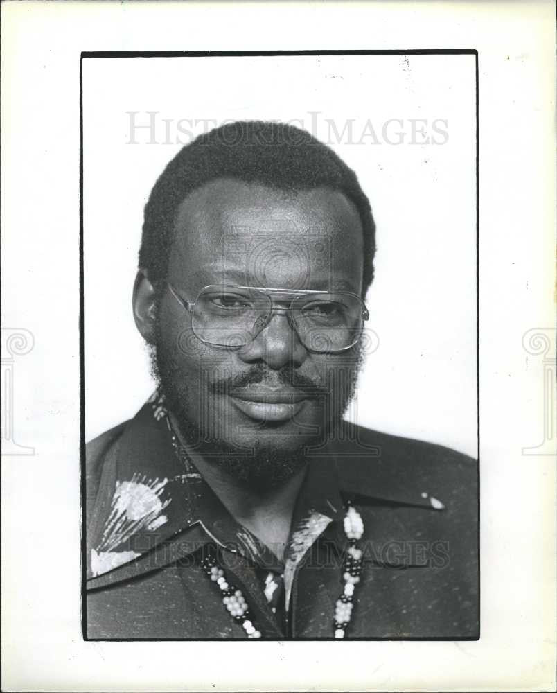 1981 Press Photo Mangosuthu Buthelezi politician - Historic Images