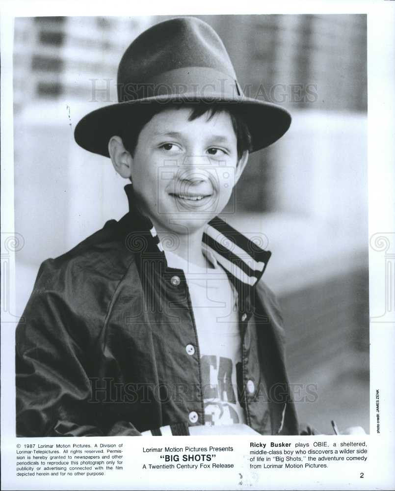 1987 Press Photo Ricky Busker Big Shots - Historic Images