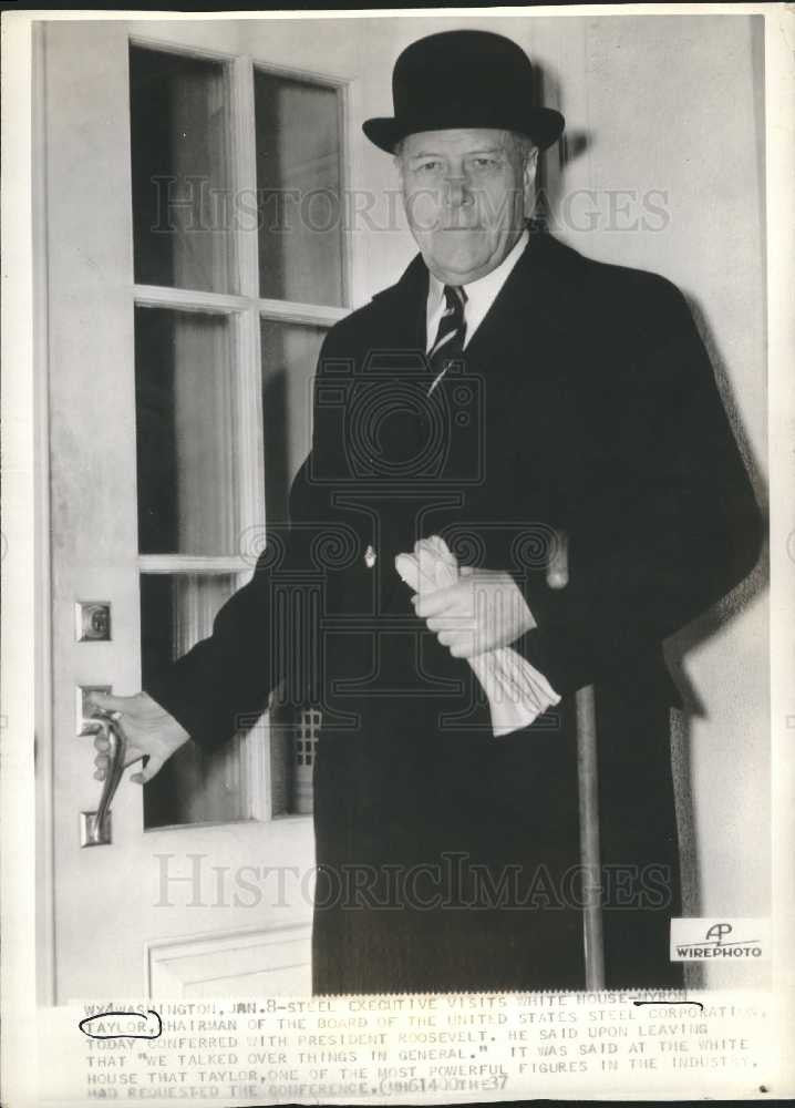 1937 Press Photo Myron Charles Taylor - Historic Images