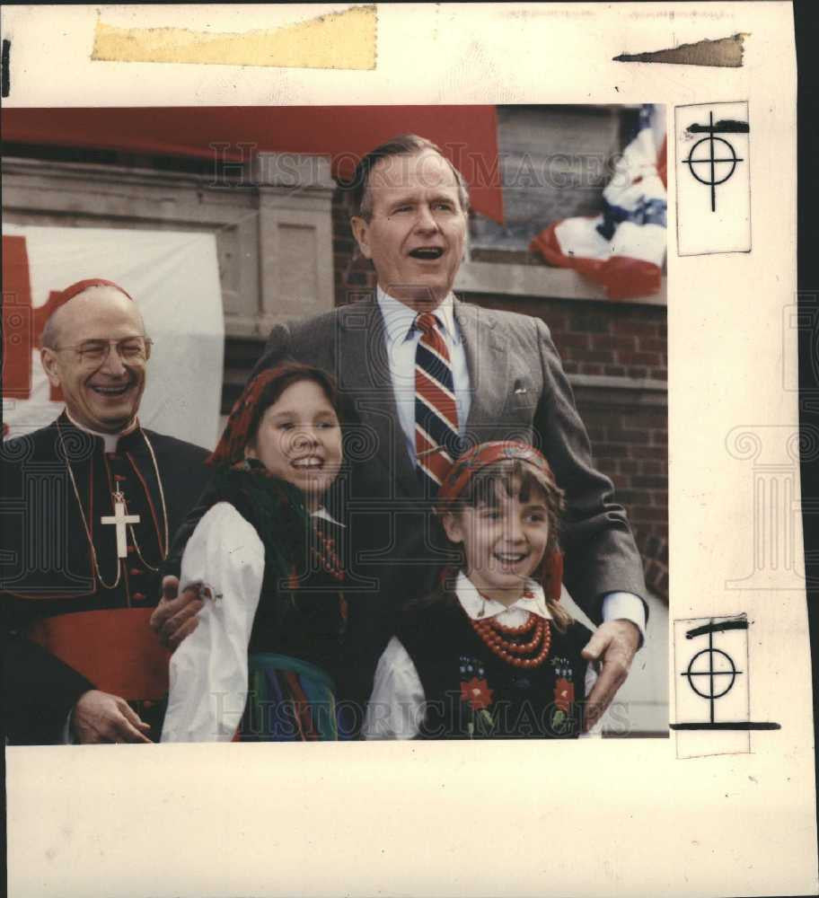 1989 Press Photo George H. W. Bush 41st US President - Historic Images