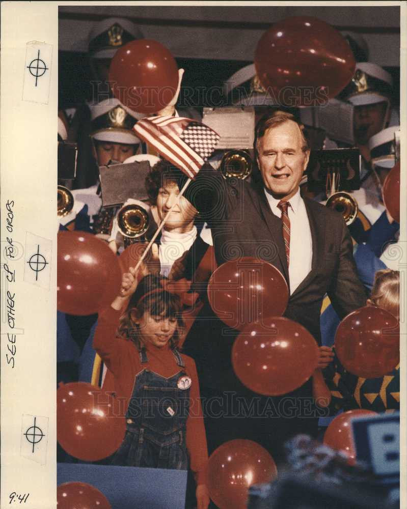 Press Photo George Bush United States President - Historic Images