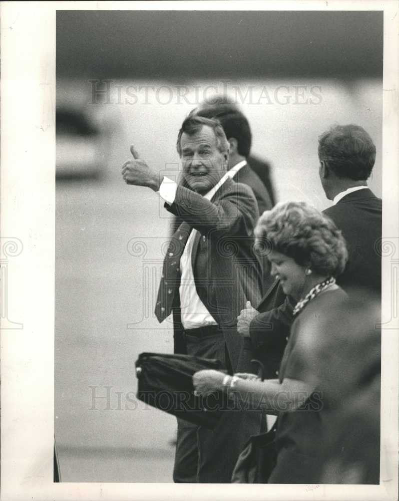 1988 Press Photo bush politician american - Historic Images