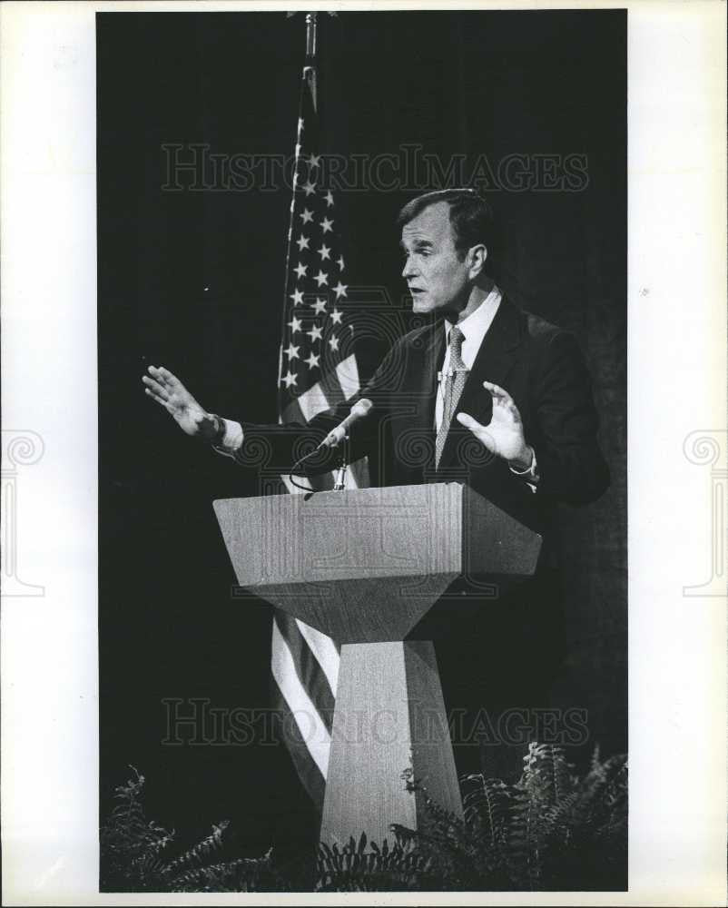 1980 Press Photo George Bush - Historic Images