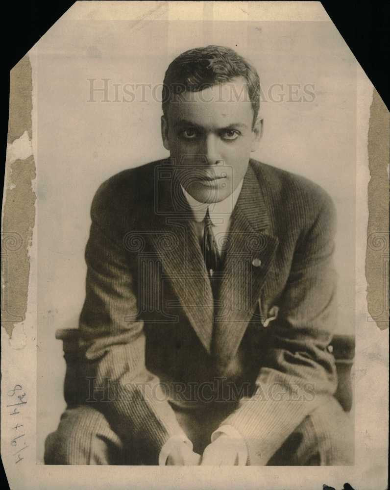 Press Photo Norman Hackett Detroit actor - Historic Images