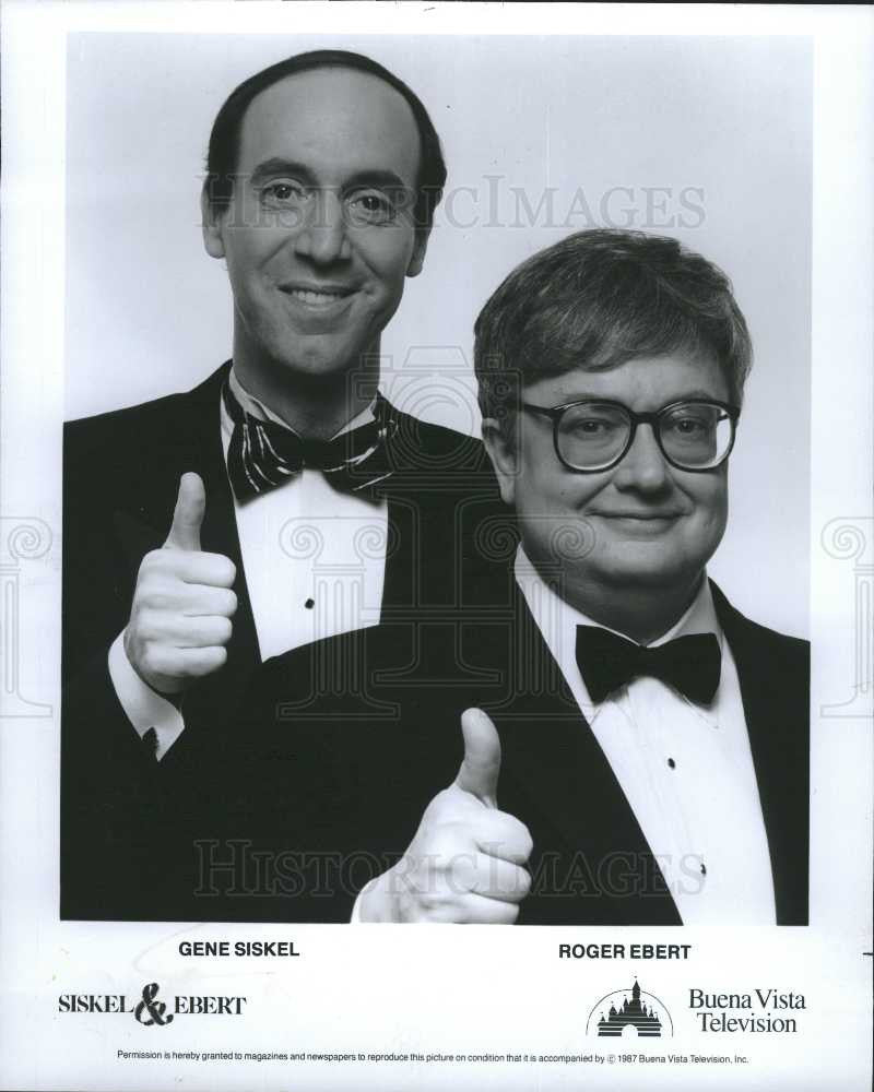 1988 Press Photo gene siskel roger ebert movie critics - Historic Images