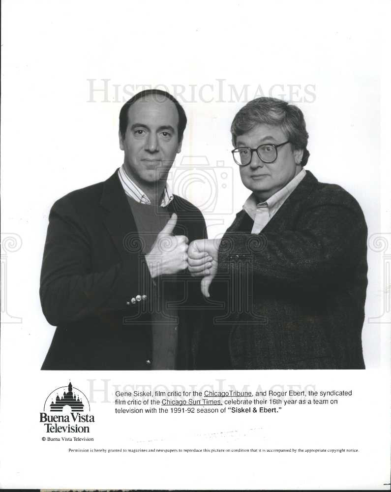 1993 Press Photo Gene Siskel, American Film Critic - Historic Images