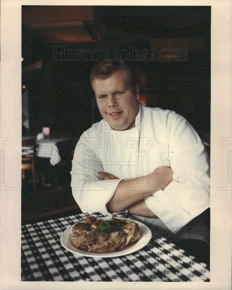 1993 Press Photo Chef Christopher Sirvinski Birmingham - Historic Images