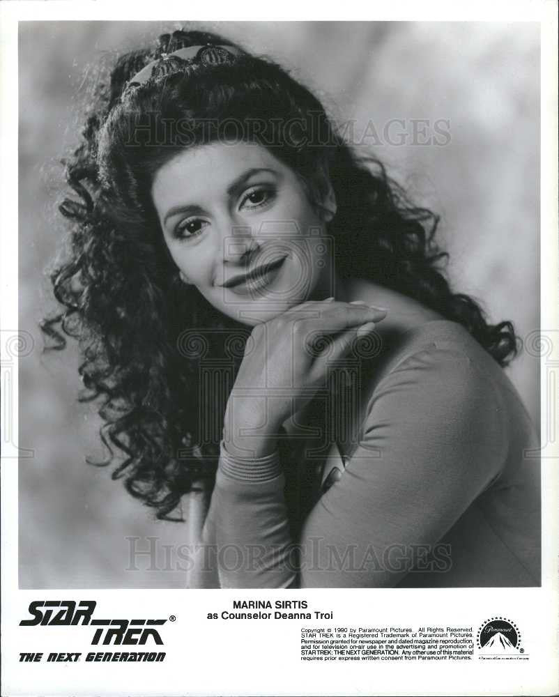 1994 Press Photo Marina Sirtis American actress - Historic Images
