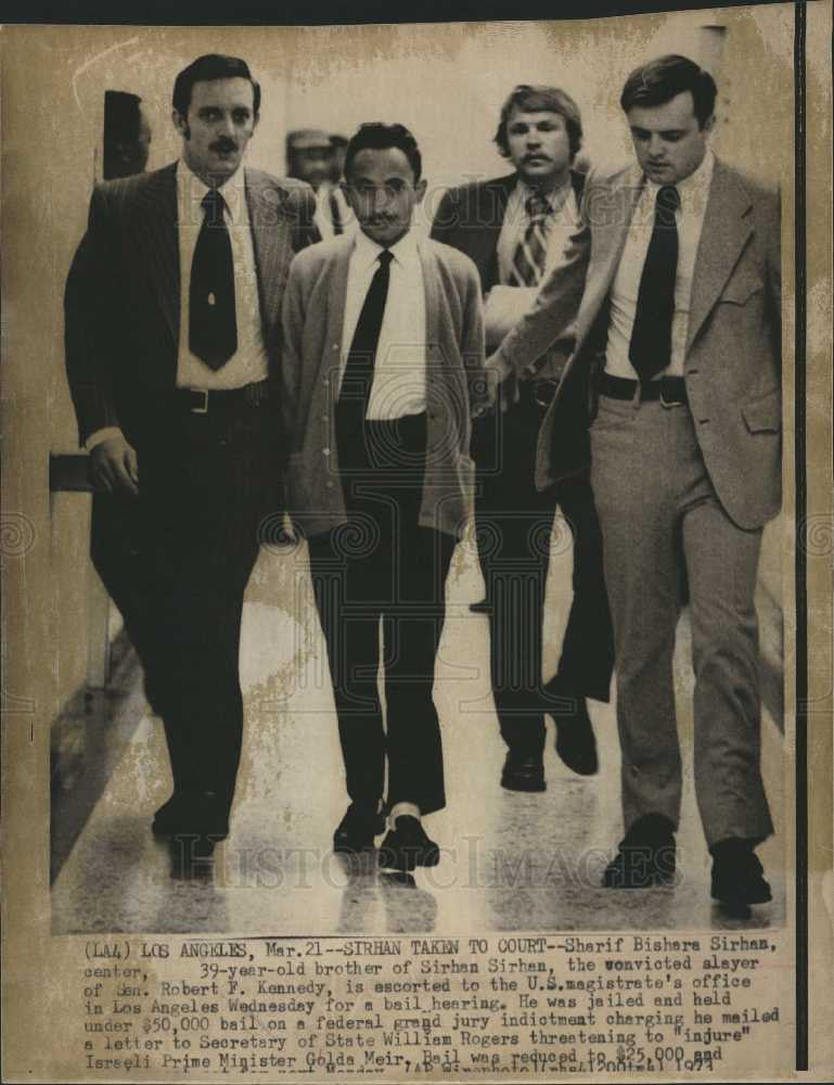 1973 Press Photo Sharif Bishara Sirhan - Historic Images