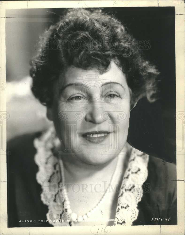 Press Photo Alison Skipworth English Actress - Historic Images