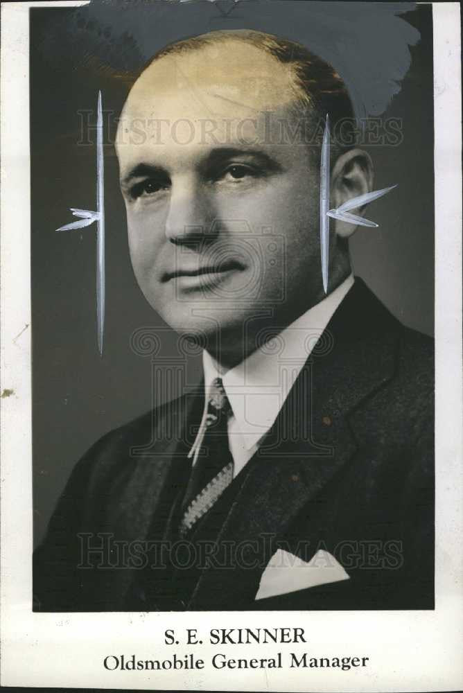 1940 Press Photo S E SKINNER Oldsmobile General Manager - Historic Images