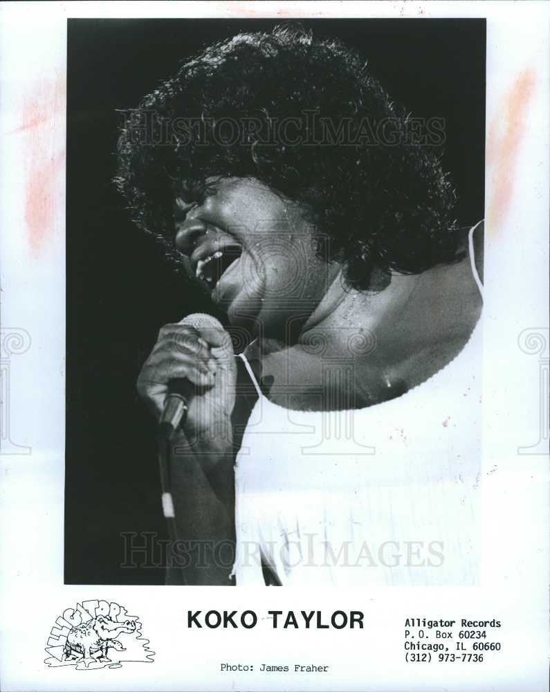 Press Photo Koko Taylor American Blues Musician - Historic Images