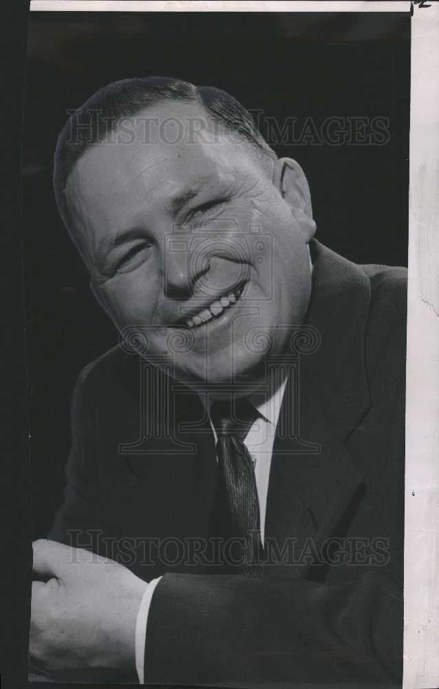 1954 Press Photo Detroit Red Wings coach Jim Skinner - Historic Images