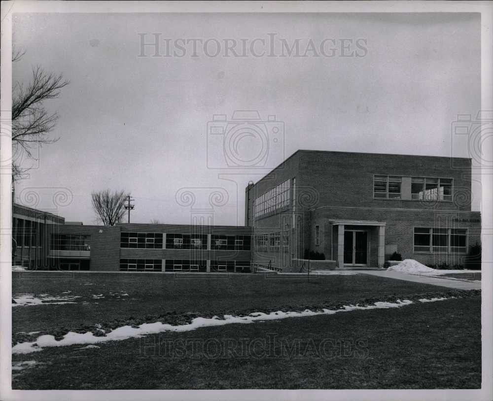 1954 Press Photo Ferris Institute Big Rapids Building - Historic Images