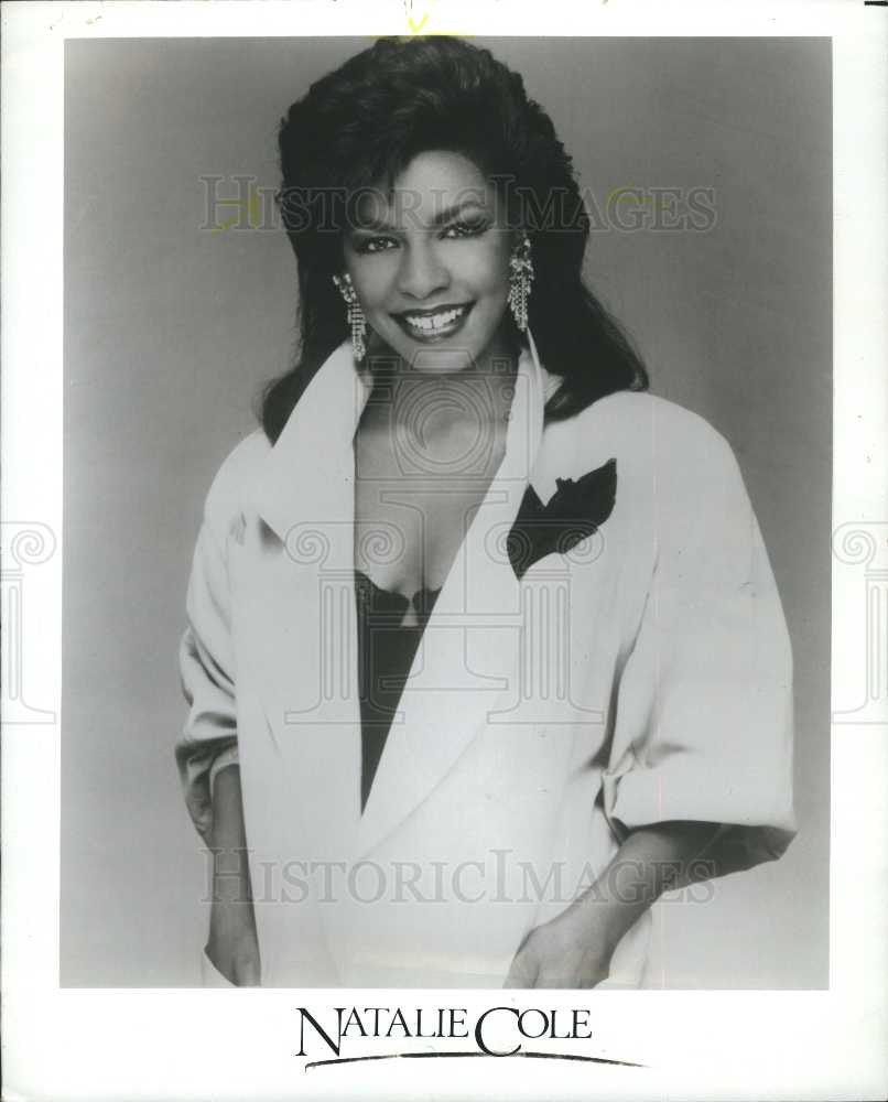 1986 Press Photo natalie cole singer songwriter - Historic Images