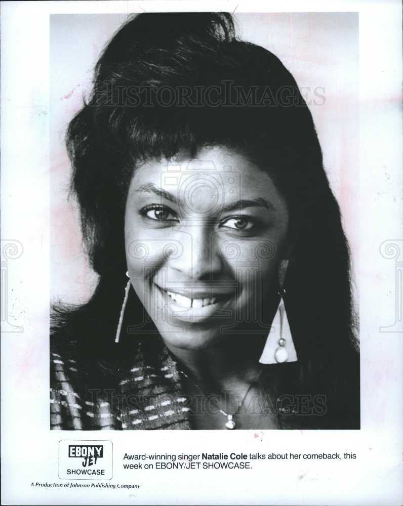 1988 Press Photo Natalie Cole singer interview - Historic Images