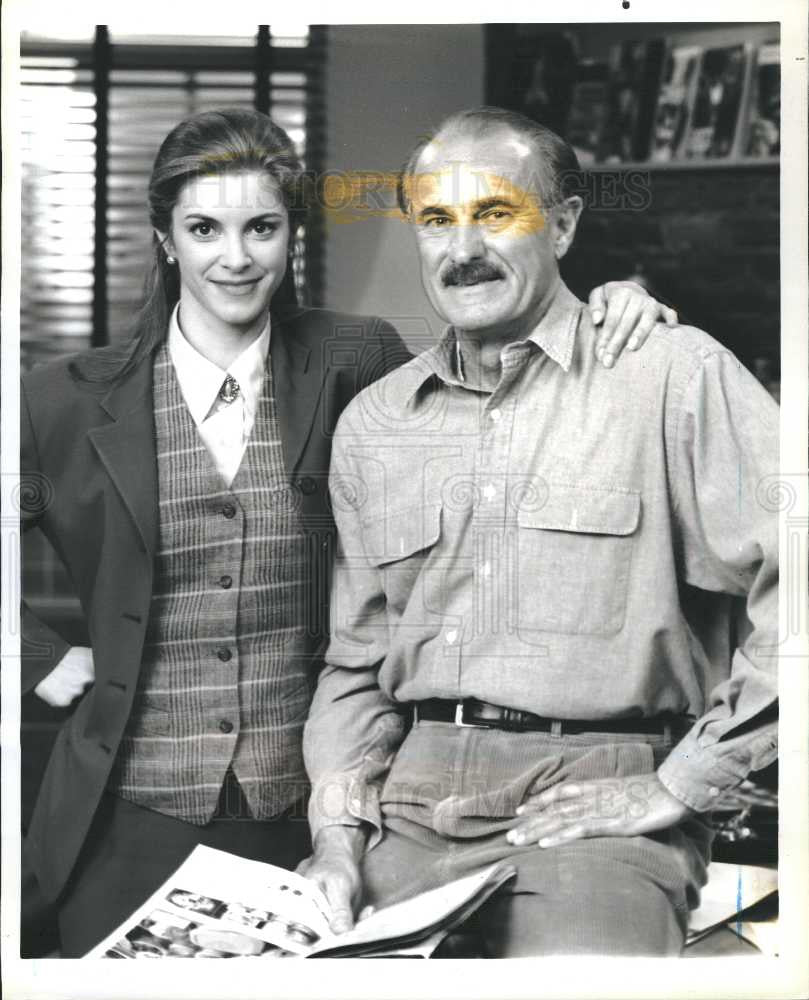 1995 Press Photo Dabney Coleman Cynthia Gibb - Historic Images