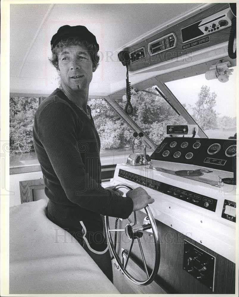 1979 Press Photo Sonny Arnem aboard Sonny Express - Historic Images