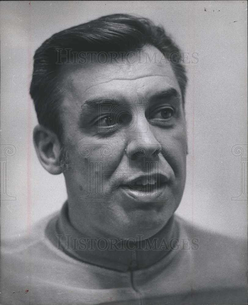 1969 Press Photo Butch van Breda Kolff Detroit Pistons - Historic Images