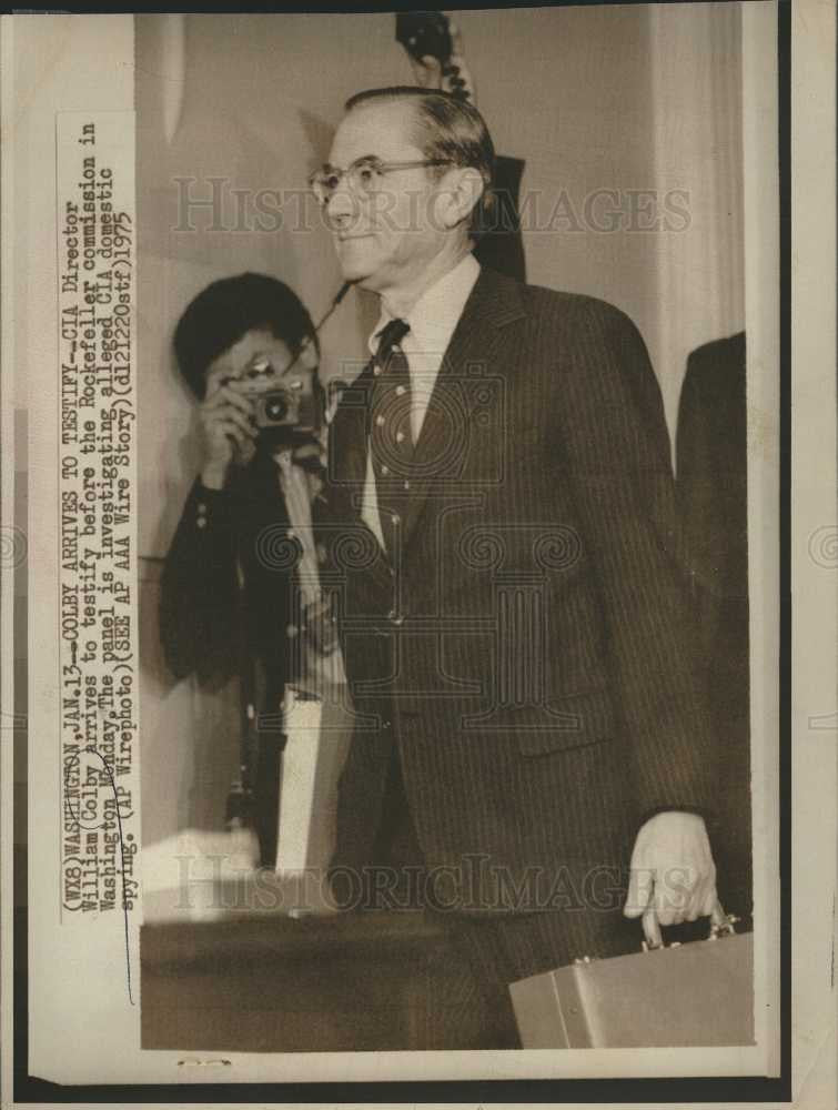 1975 Press Photo William Colby - Historic Images