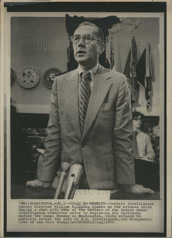 1978 Press Photo CIA Director William Colby - Historic Images
